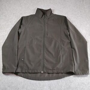 Black Diamond Mens Softshell Jacket Black Fleece Lined Full Zip Large